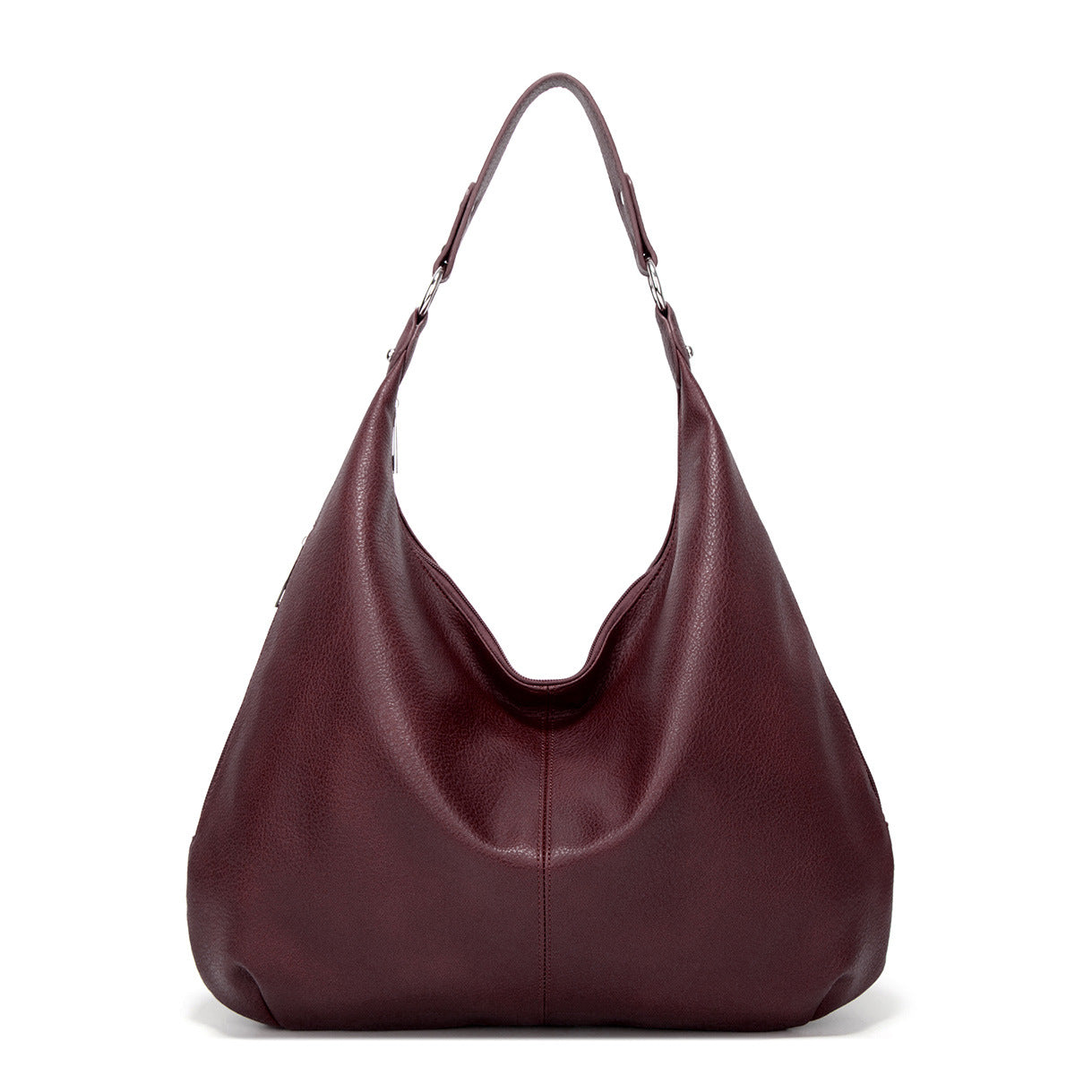 Large Women’s Shoulder Bag Zip Retro Leather Casual Daily Use Tote Bags