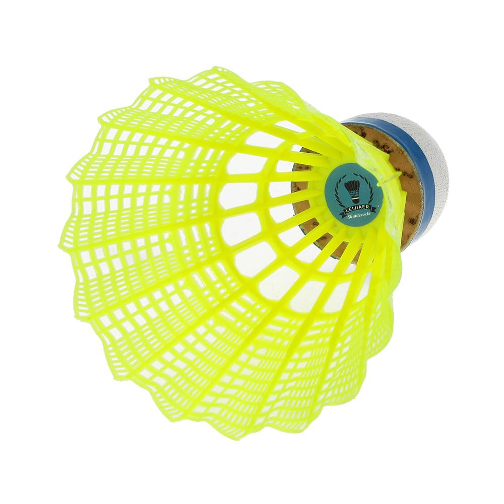 Nylon Badminton Shuttlecocks Six Pack 80mm Aerodynamic Standard Size Gym Use