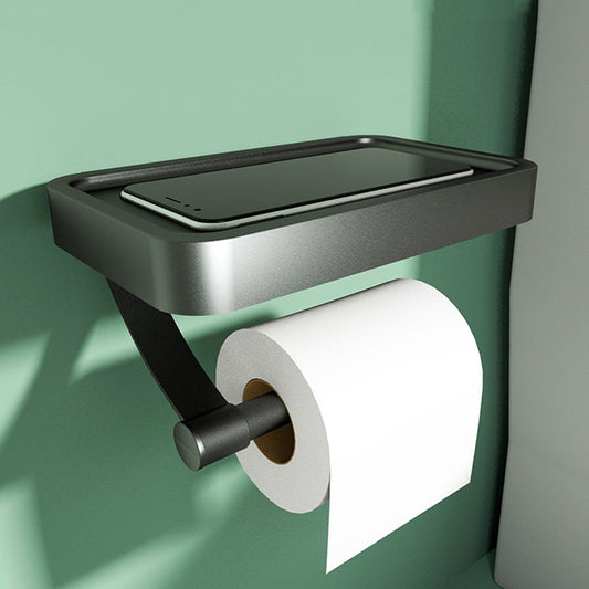 Wall Mounted Space Aluminium Paper Towel Dispenser Mobile Storage Organizer Rack