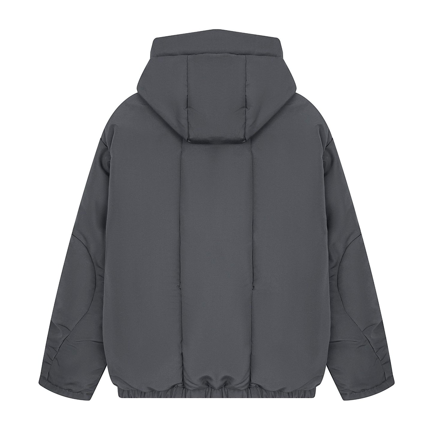 Men's Duck Down Insulated Jacket with Hood, Winter Warmth, Loose Fitting Comfort
