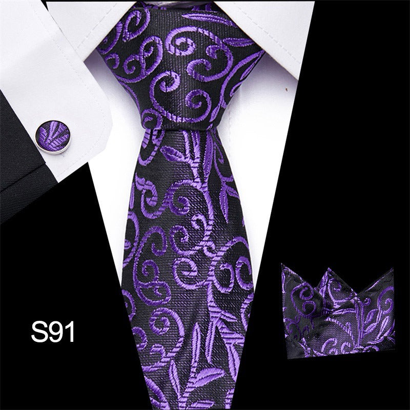 Men's 3pc Tie Set Suit Accessory 53 Options Elegant Designs Smart Business