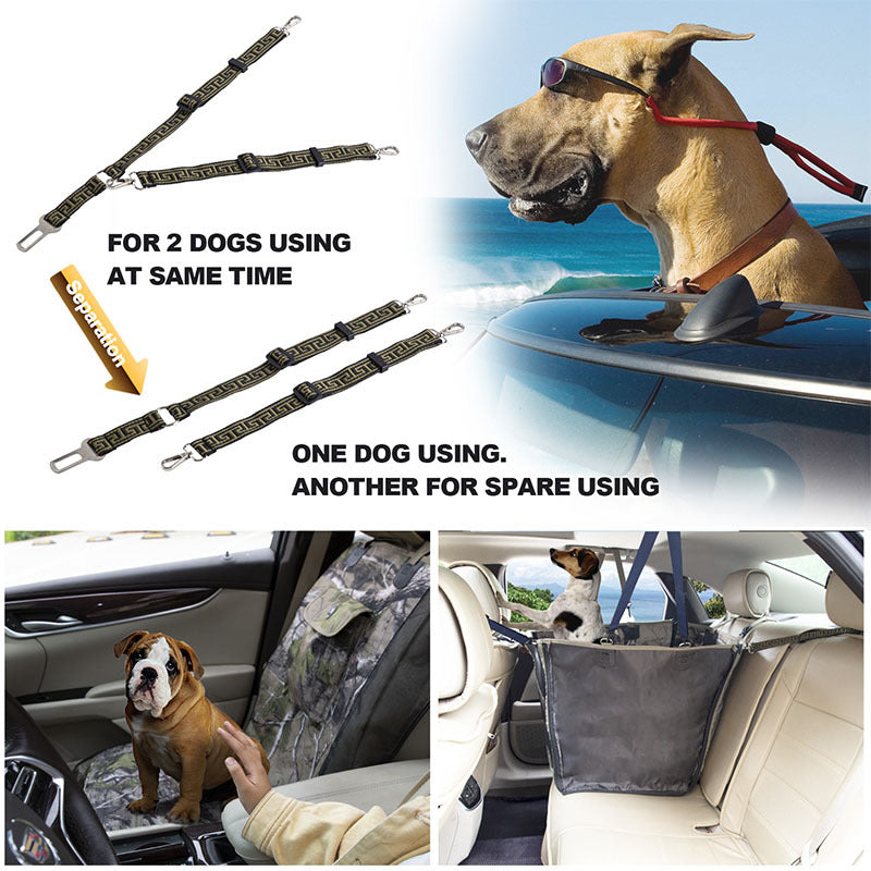 Upgraded Waterproof Dog Car Seat Cover W/ Storage Bag & Leash All Cars SUVs