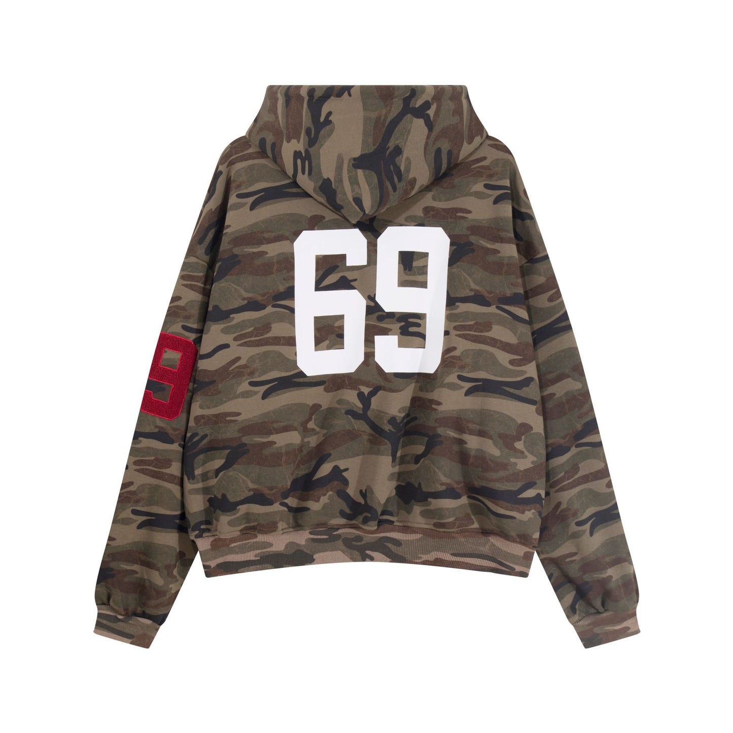Men's Camouflage Hooded Fleece Sweatshirt Embroidery Casual Comfort Fit Camo
