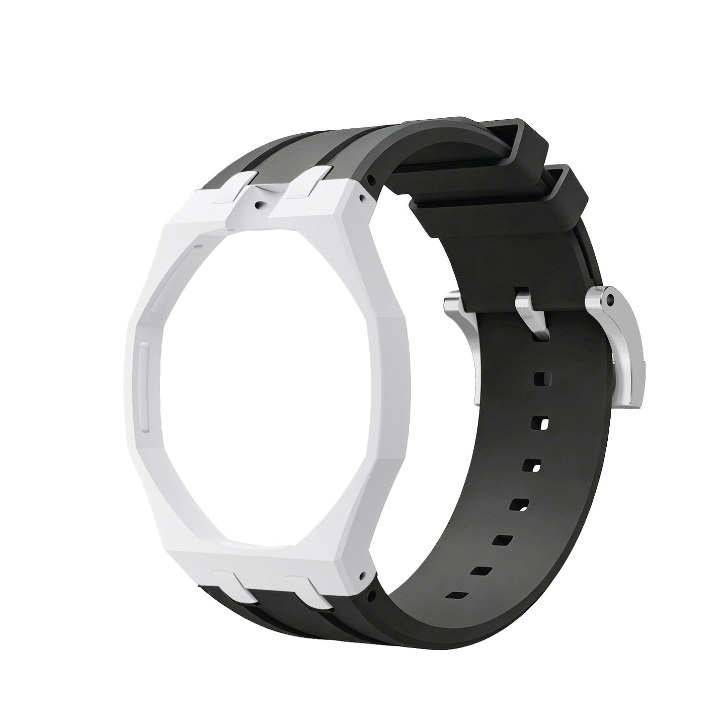 For AP x Swatch Royal Pop Watch Case Silicone Strap Adjustable Buckle Band