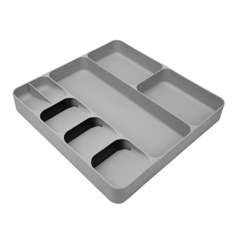 Cutlery Organiser Tray Kitchen Drawer 8 Compartments Spoon Separation Finishing