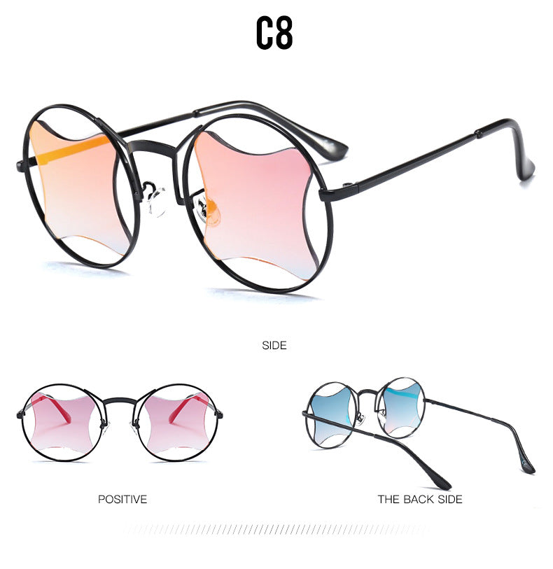 UV400 Protection Metal Frame Polycarbonate Lens Non-Polarised Trendy Sunglasses