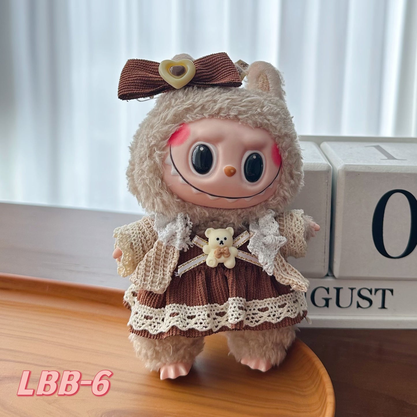 Plush Clothing Set For Labubu Party Doll Dress Up Accessories Fits 17cm Dolls