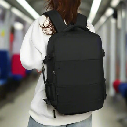 Waterproof Laptop Backpack: Airplane-Approved Carry-On for Travel, School & Work