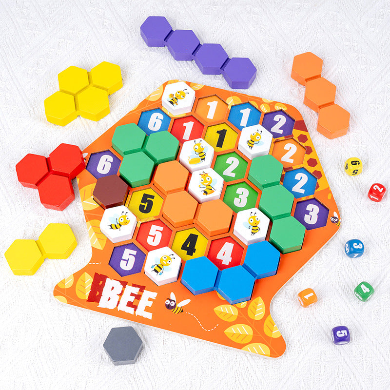 Children Honeycomb Puzzle Game Boost Spatial Skills Creative Construction Toy