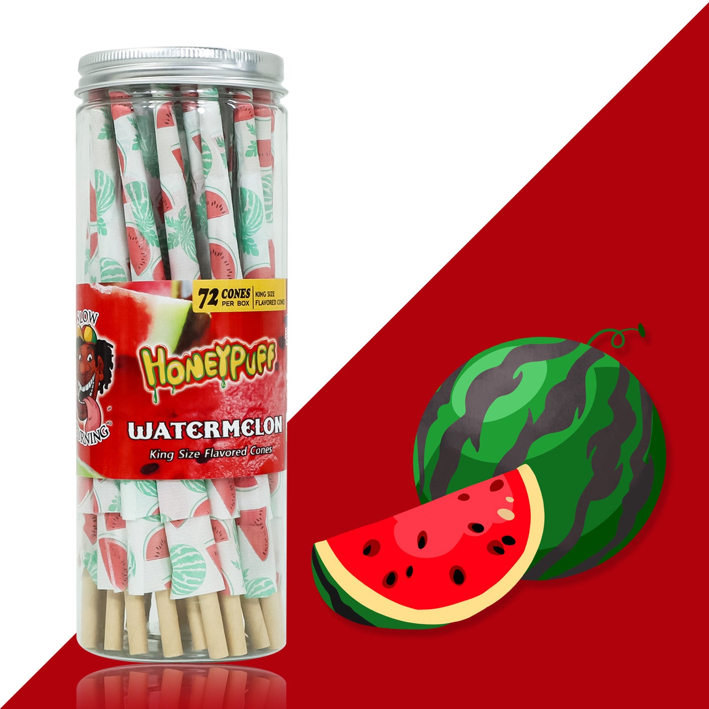 HoneyPuff Pre-Rolled Flavoured Cones King Size 72 Pieces Premium Quality Papers