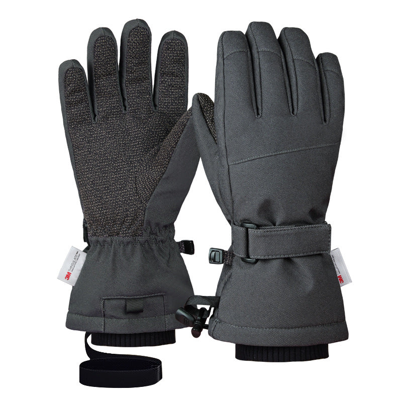 3M Thinsulate Lined Ski Gloves Waterproof Integrated Wrist Guards Pro Ski Gear