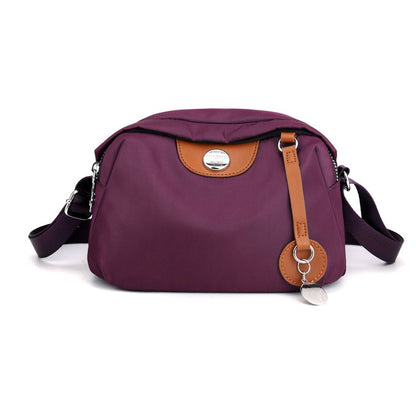 Nylon Crossbody Bag Medium Square Zip Security Durable Women’s Travel Accessory