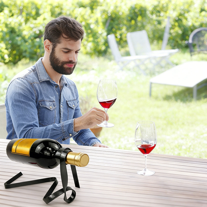 Wall Mounted Metal Wine Rack Display Organizer Ample Bottle Storage Capacity