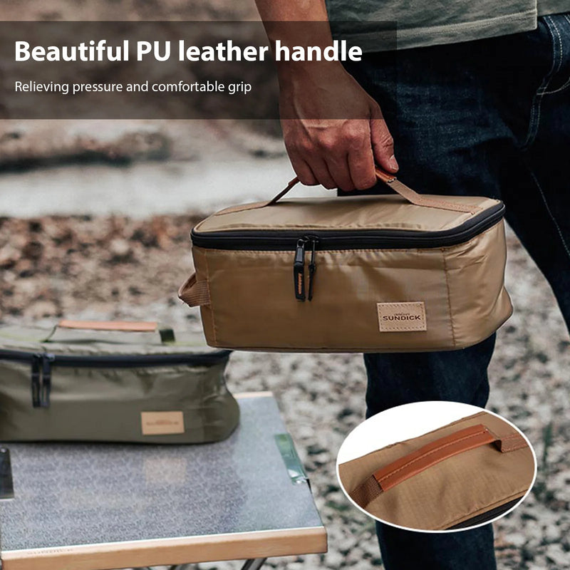 Outdoor Tableware Storage Bag Weather Resistant Large Camping Gear Organizer