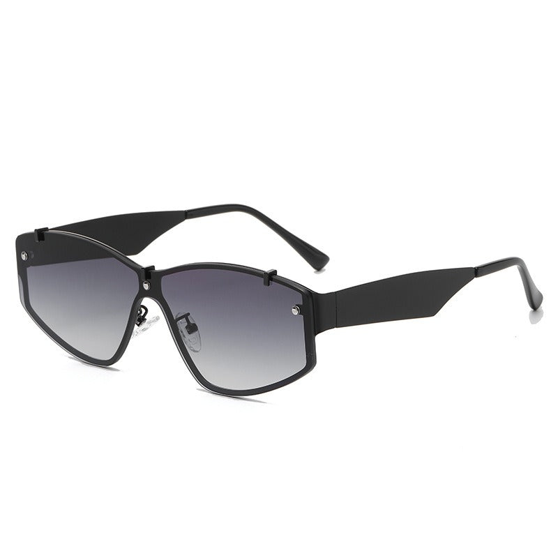 Men's Rimless Sunglasses UV400 Protection Lightweight Durable Outdoor Eyewear