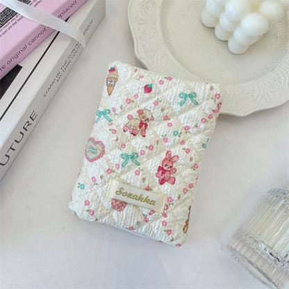 Cartoon Embossed Passport Holder with Secure Travel Card and Document Storage