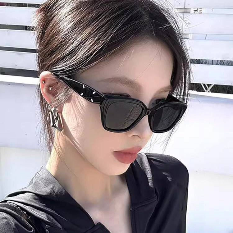 Women's Square Cat Eye Sunglasses UV Protection Retro Style Slim Face Shaping