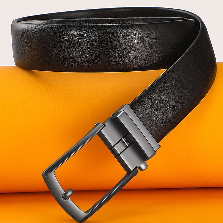 Genuine Leather Belt with Pin Buckle for Men Classic and Durable Design Premium