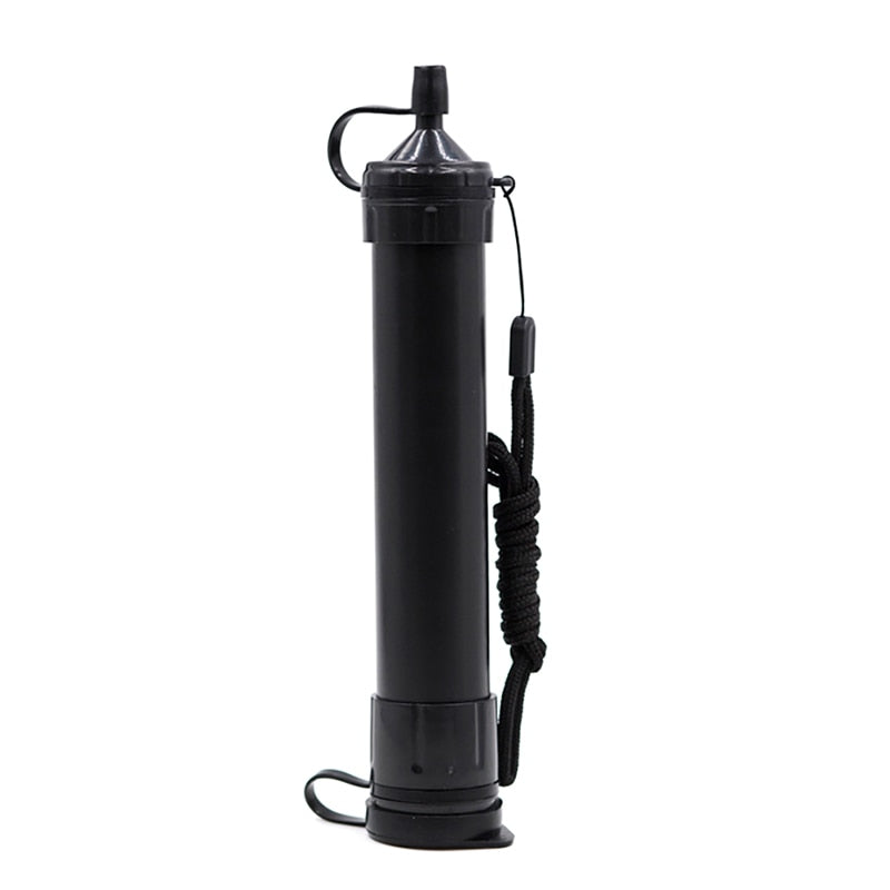 Portable Water Filter Straw Survival Emergency Gear Outdoor Purification Tool