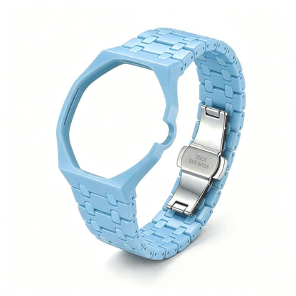 Fits AP x Swatch Royal Pop Watch Case Strap Band Mod Kit Octagonal Strip