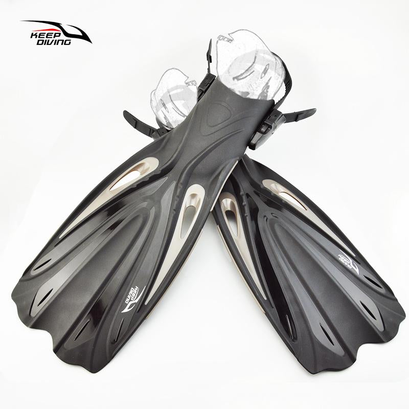 Adjustable Long Fins Monofin Scuba Diving Snorkeling Swimming Performance Gear