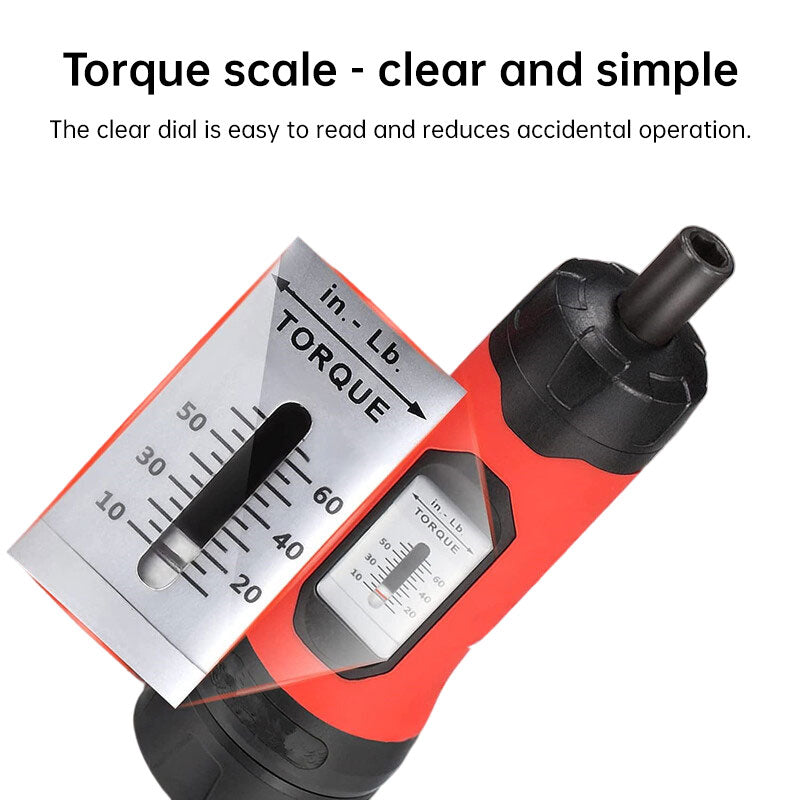 Torque Screwdriver Set 1/4 Inch Drive 10-65 in-lb Professional Gunsmith Tool