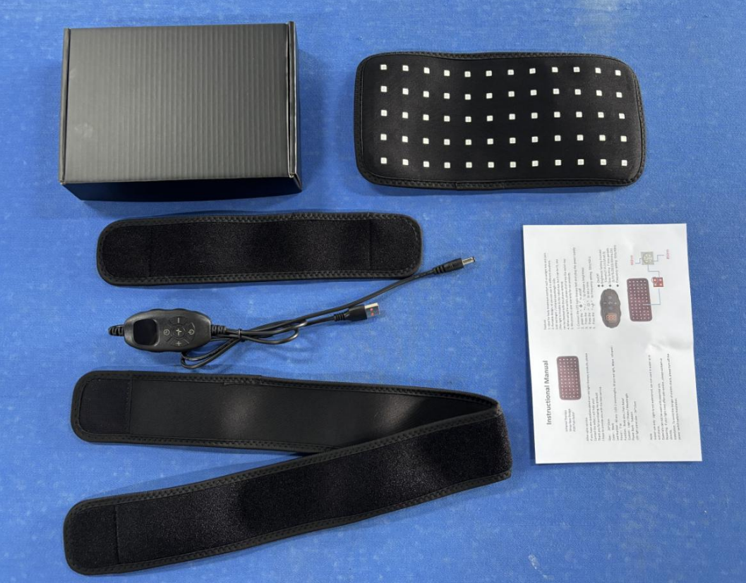 60 LED Infrared Therapy Pad Portable Adjustable Straps Built In Or External
