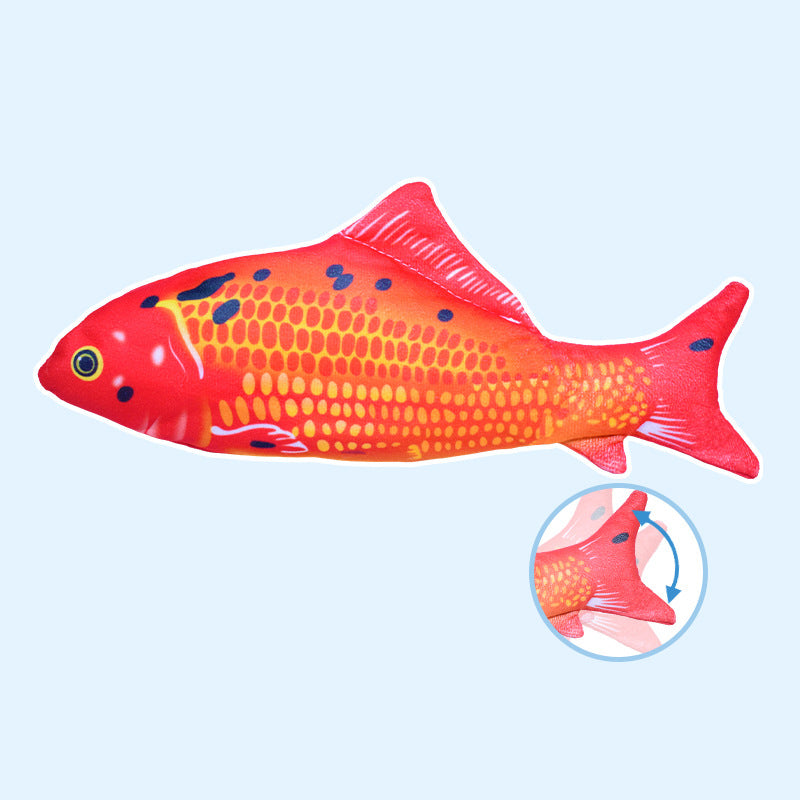 Electric Jumping Fish Cat Toy Simulating Real Movement Light Sound Toys Cats