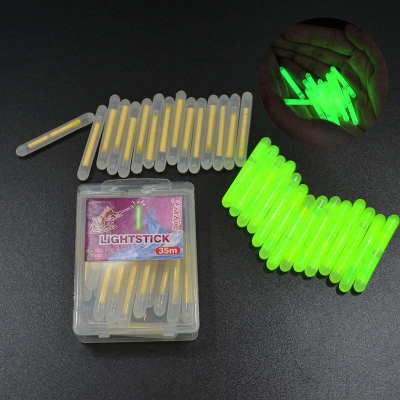 FISH KING 150 Set Luminous Fishing Floats 4.5*39mm Optimal Night Visibility 35m