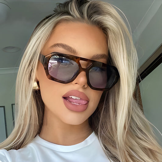 Women's Double Beam Women Sunglasses Fashion Eyewear UV Protection Stylish