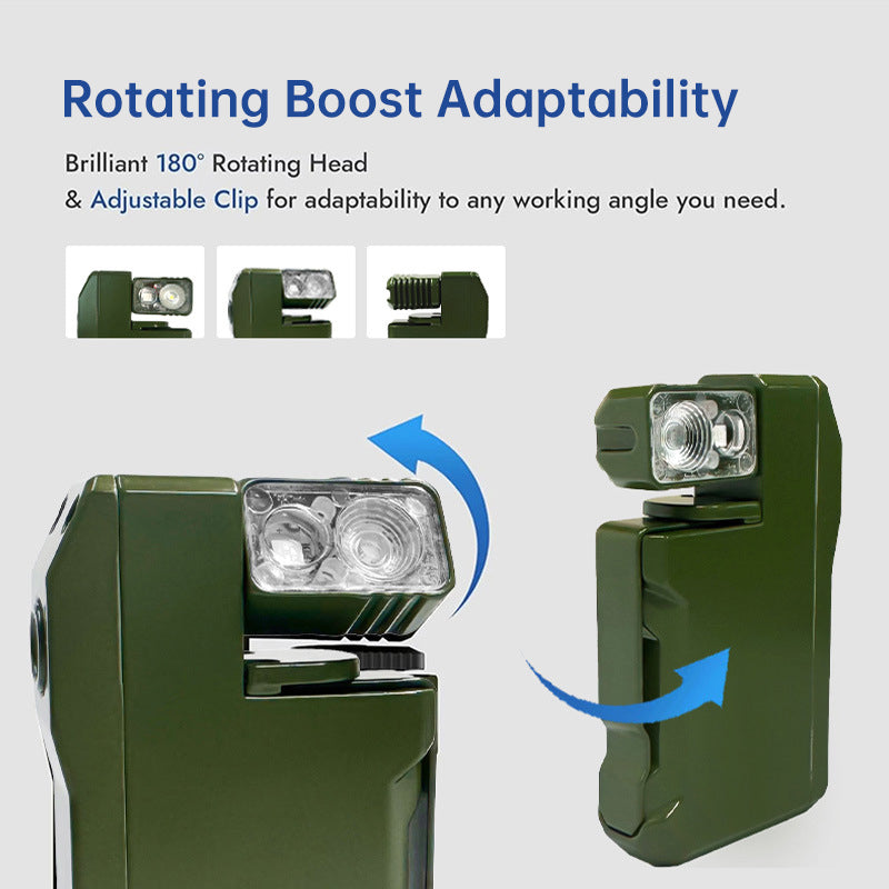 EDC Pocket Torch 400 Lumens Dual White RGB Lighting USB-C Efficient Rechargeable