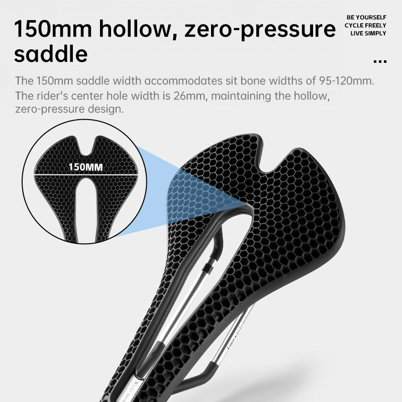 TPE Honeycomb Breathable Cycling Saddle for Road Biking and Mountain Bike Use