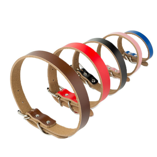 Pet Supplies Real Leather Dog Collars Pure Leather Dog Collars Dog Chains