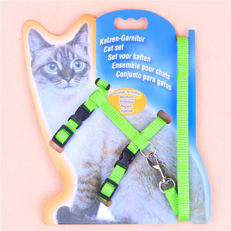 Basic Adjustable Small Pet Supplies Dog Puppy Cat Harness & Lead Set Leash