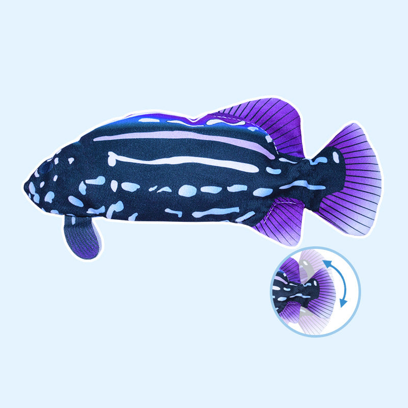 Electric Jumping Fish Cat Toy Simulating Real Movement Light Sound Toys Cats