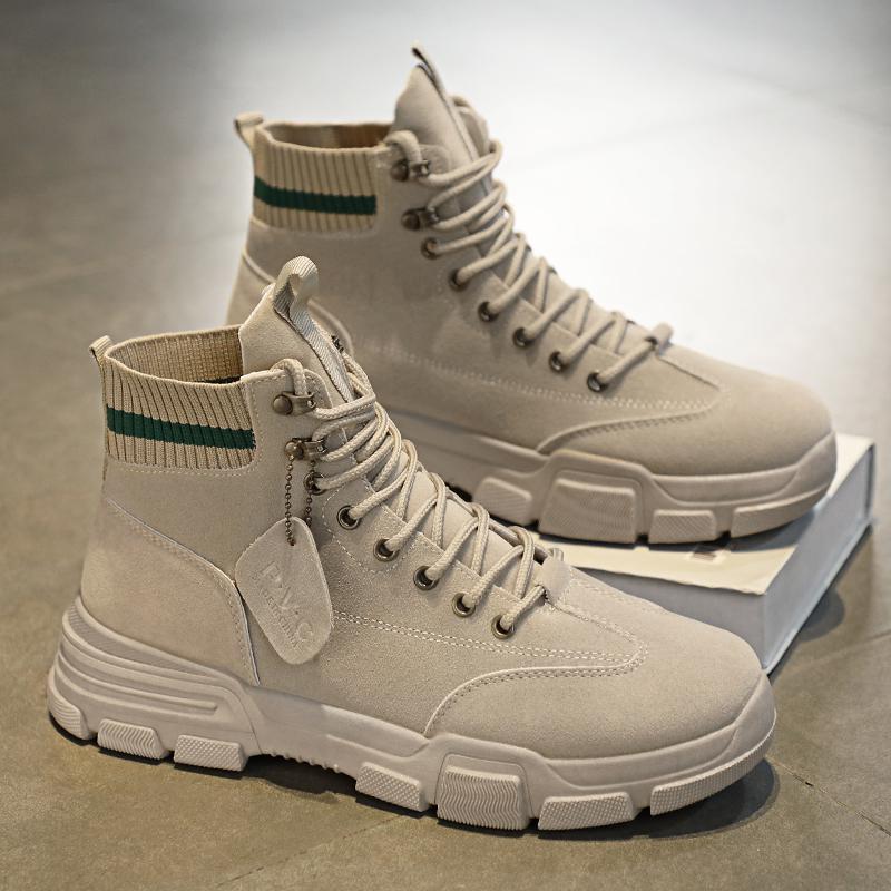 Men's Autumn Winter High-Top Boots Work Motorcycle Labour Shoes Outdoor Gear