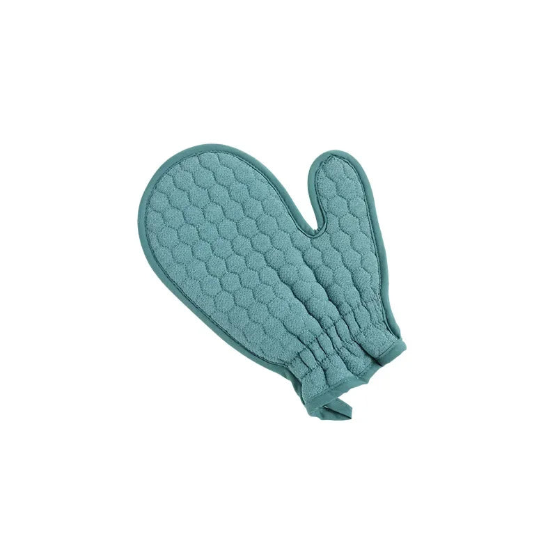 4-Piece Bathroom Kit Large Exfoliating Gloves Elastic Bath Towels Long Lasting