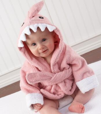 Adorable Hooded Animal Baby Bathrobe Ages 0-2 | Soft, Comfortable, Fun Designs