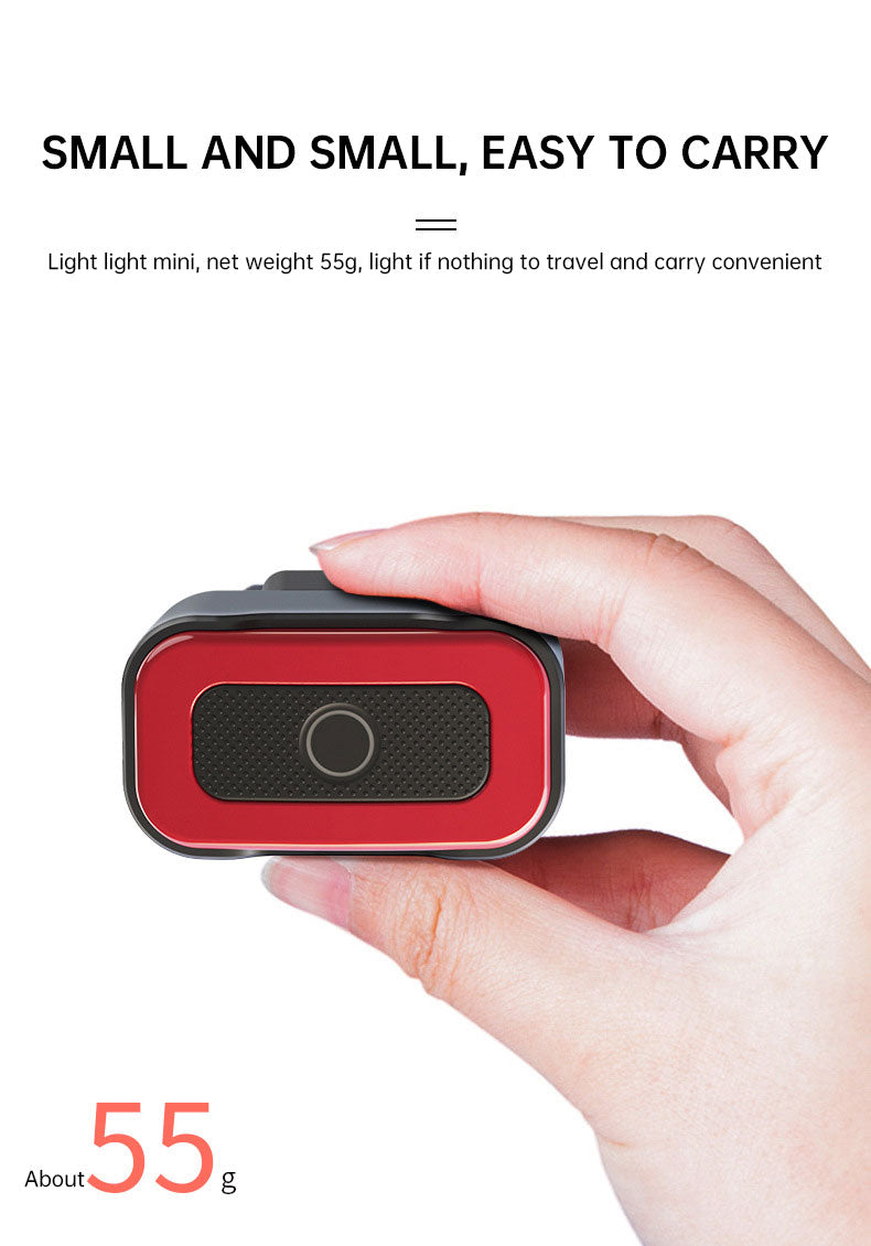 LED Bicycle Taillight USB Rechargeable Smart Safety Light with Induction Brake