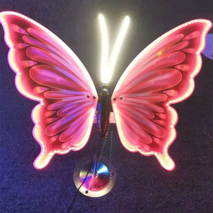 LED Butterfly Lights USB Rechargeable Dynamic Wing Motion Garden Outdoor Decor