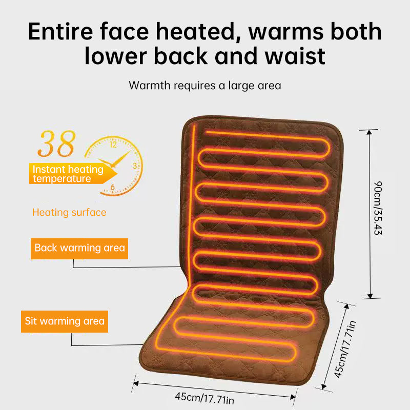 Heated Seat Cushion 220V Electric Pad Office Chair Heating Element Smart Timer
