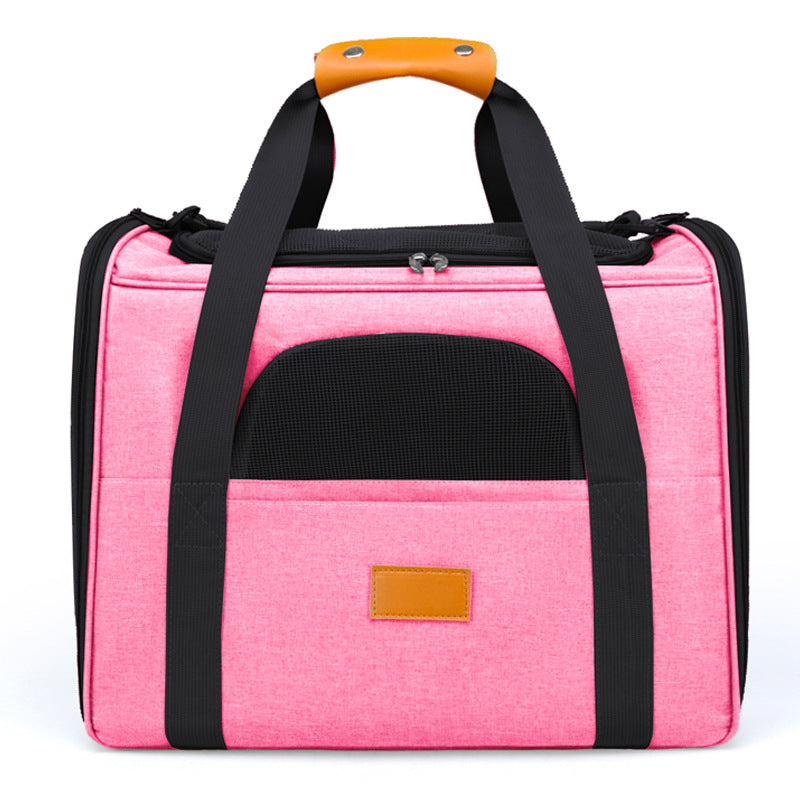 Large Capacity Foldable Pet Carrier Bag Breathable Oxford Cloth Travel Bags