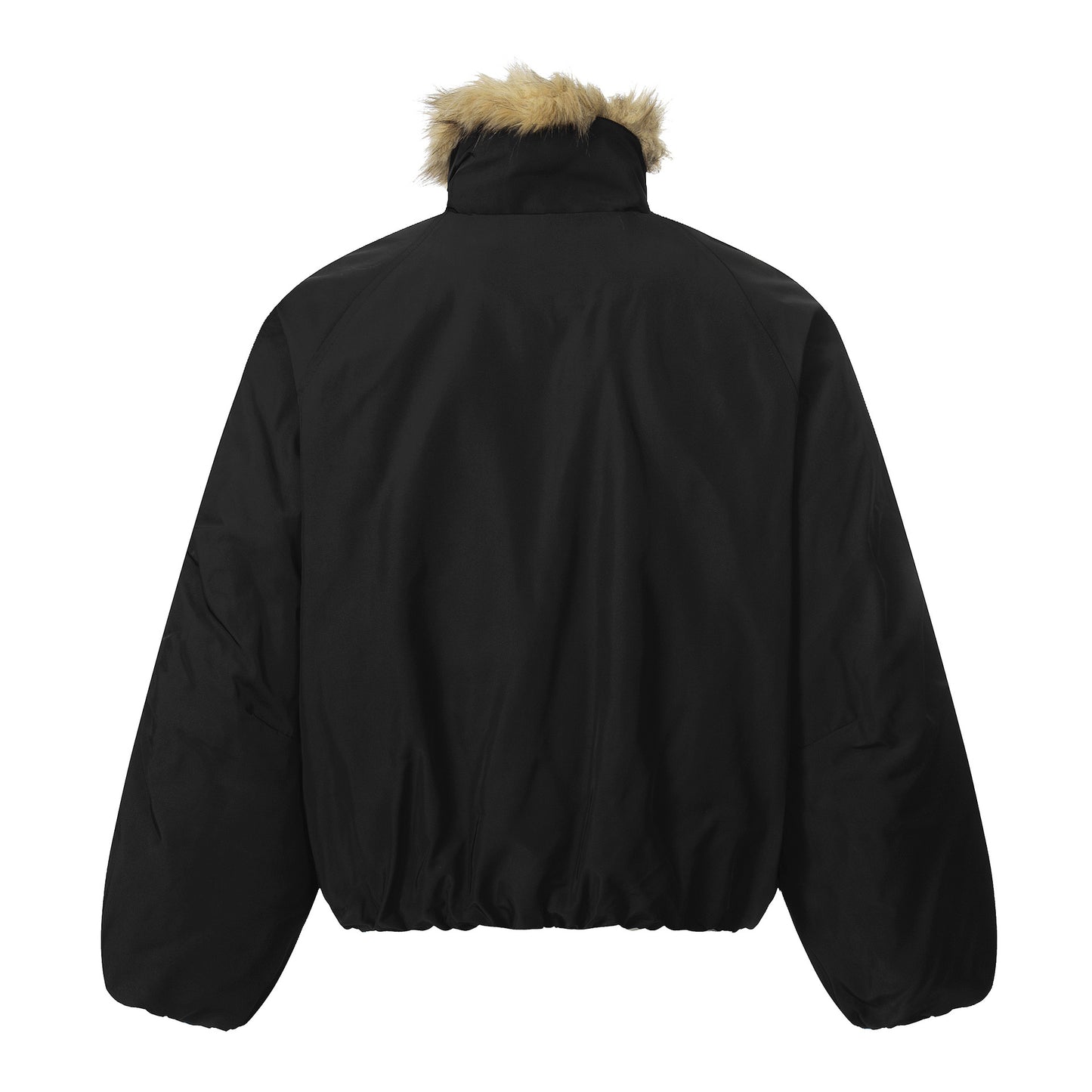 Men's Short Harrington Jacket Faux Fur Collar Winter Fashion Essential