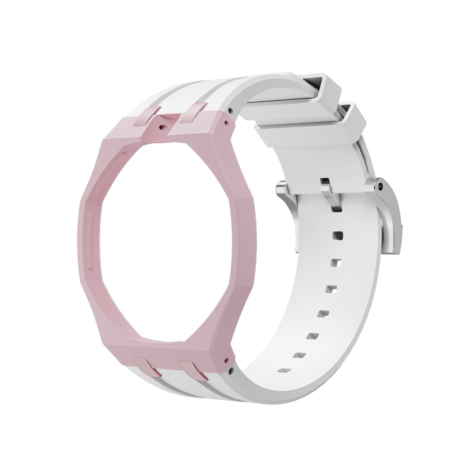 For AP x Swatch Royal Pop Watch Case Silicone Strap Adjustable Buckle Band