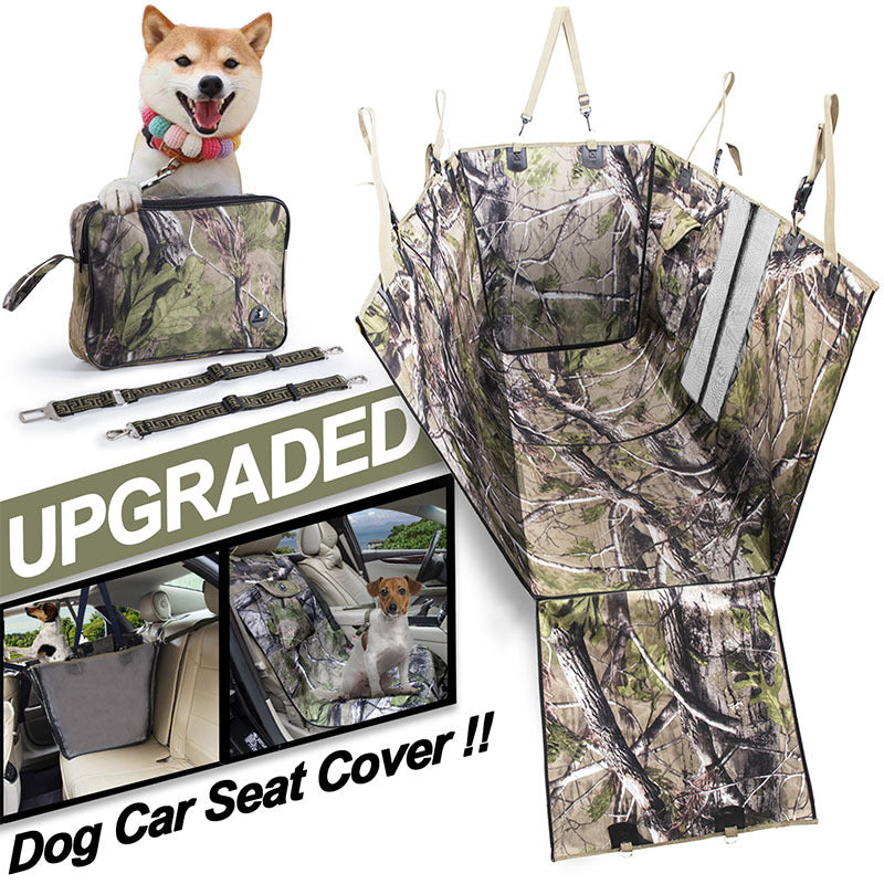 Upgraded Waterproof Dog Car Seat Cover W/ Storage Bag & Leash All Cars SUVs
