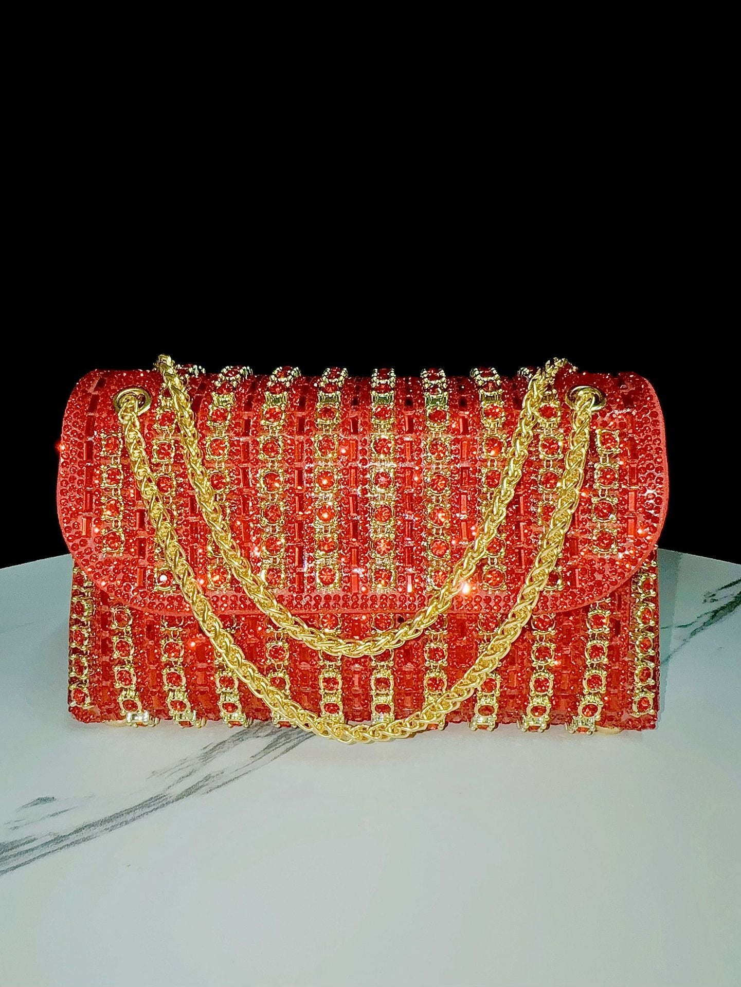 Elegant Women's Rhinestone Handbag Clutch Crossbody Bag Banquets Parties