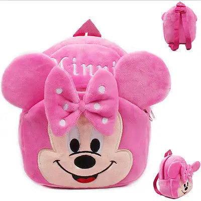 Toddler Girls Cartoon Character Plush Backpack School Bag Soft Adjustable Straps