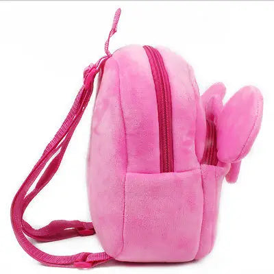 Toddler Girls Cartoon Character Plush Backpack School Bag Soft Adjustable Straps
