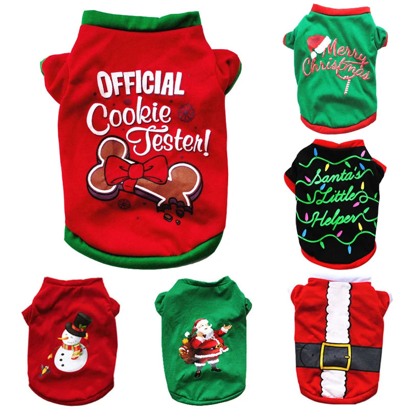 Christmas Dog Clothes Holiday Pet Outfits Festive Designs Xmas Clothing