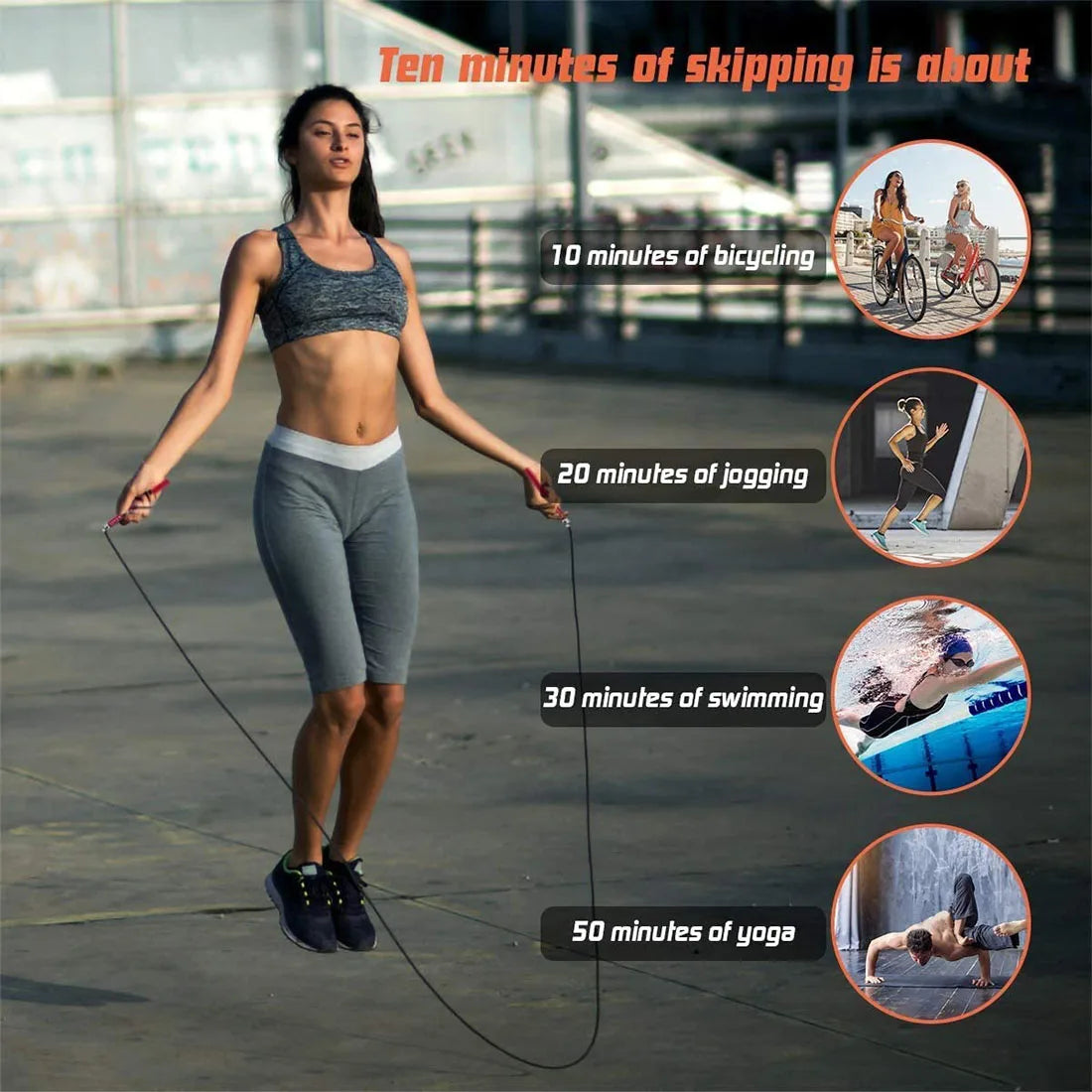 Adjustable PVC Speed Jump Rope Premium Gym Fitness Boxing MMA Cardio Accessory